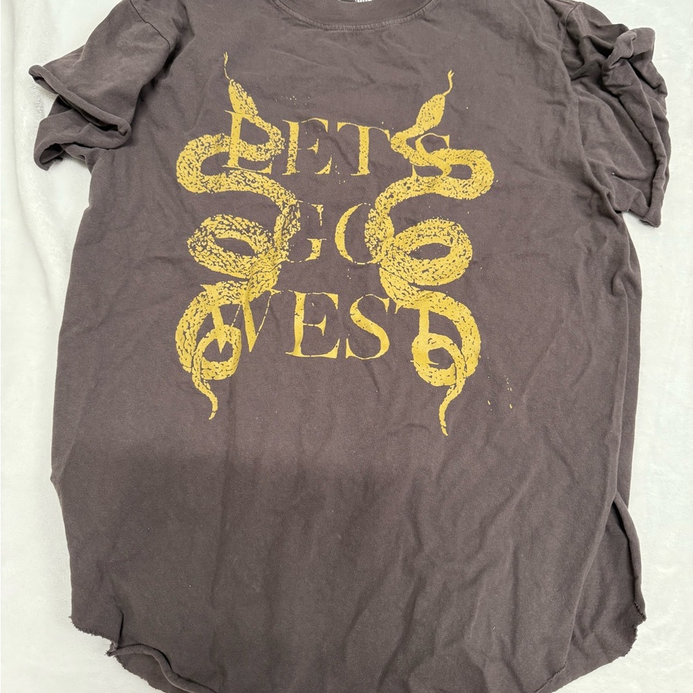 Let's Go West Graphic Tee - Brown